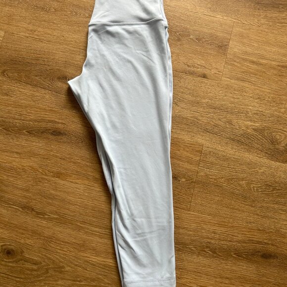 Lululemon Align High Rise Crop 21” Leggings Women's Size 12 Light Blue - Picture 2 of 8